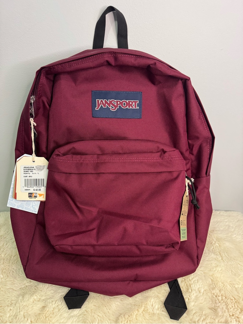 JanSport Burgundy Classic Backpack